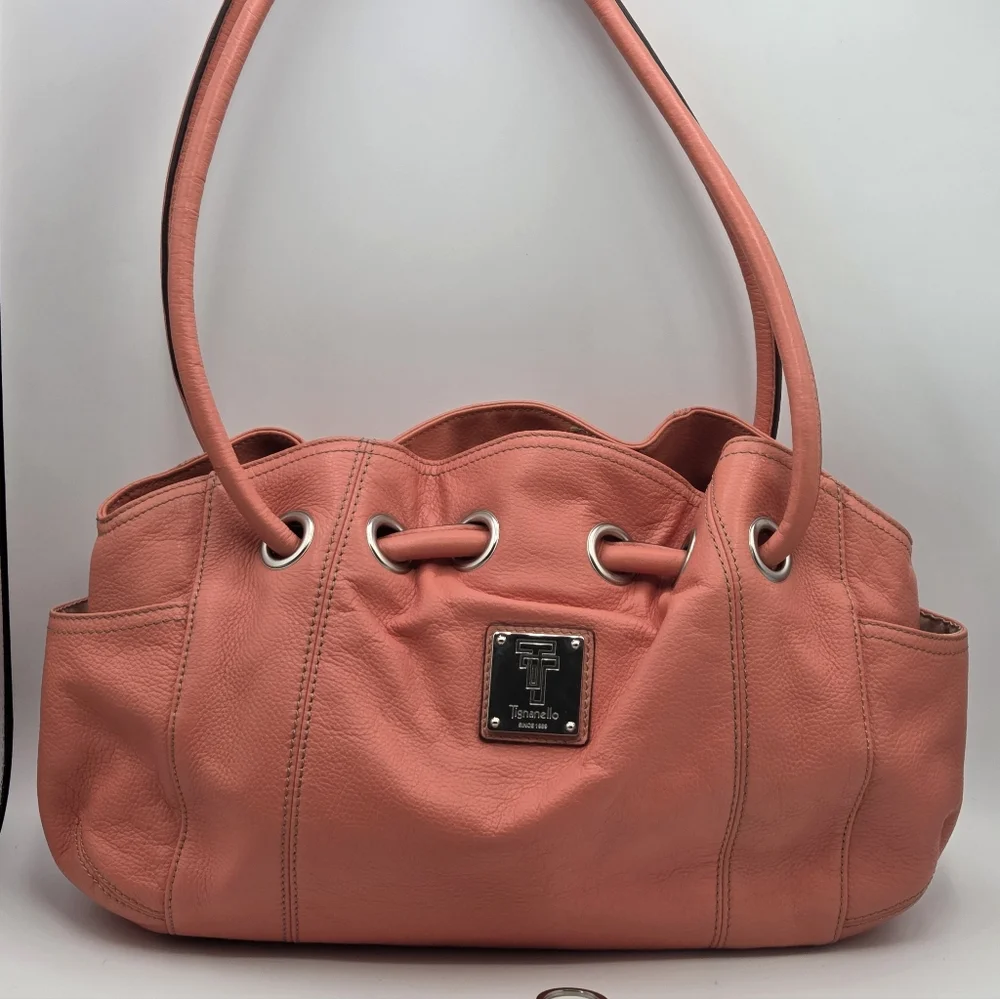 Tignanello Cinched Hobo Handbag - Picture 1 of 12
